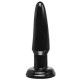 Pipedream Basix Rubber Works Beginners Butt Plug, черная