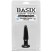 Pipedream Basix Rubber Works Beginners Butt Plug, черная
