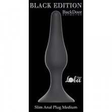 Lola Toys Back Door Slim Anal Plug Medium, черная