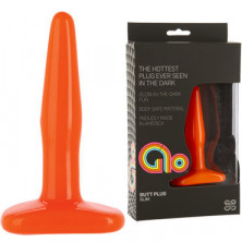 Doc Johnson GLO Slim, оранжевая