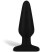 Erotic Fantasy All About Anal Butt Plug, черный, 12 см