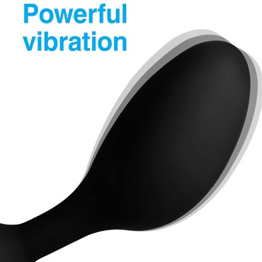 XR Brands 10X P-Flexer Prostate Stimulating Anal Butt Plug, черный