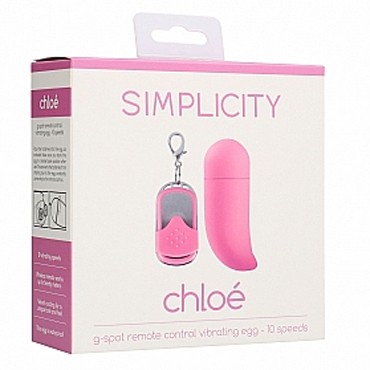 Shots Simplicity Chloe G-spot Remote Control Vibrating Egg, розовое