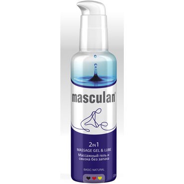 Masculan Massage Gel & Lube Basic Natural, 130 мл