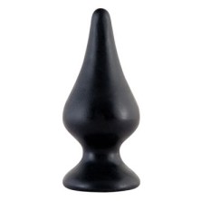 ToyFa Black&Red Анальная втулка, черная