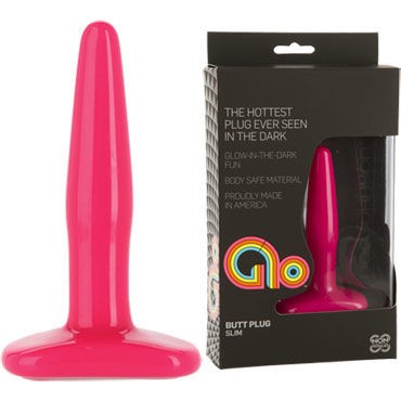 Doc Johnson GLO Slim, розовая