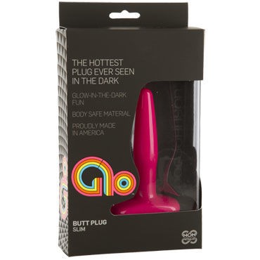 Doc Johnson GLO Slim, розовая