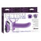 Pipedream Vibrating Hollow Strap-on 15 см, фиолетовый