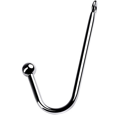 ToyFa Metal Анальный крюк с шаром 37 см, серебристый