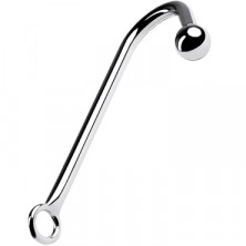ToyFa Metal Анальный крюк с шаром 37 см, серебристый
