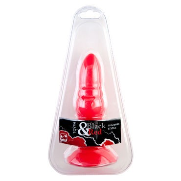 ToyFa Black&Red Анальная втулка, красная