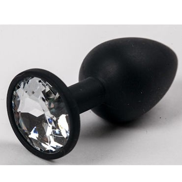 Luxurious Tail Силиконовая анальная пробка 7 см, черная