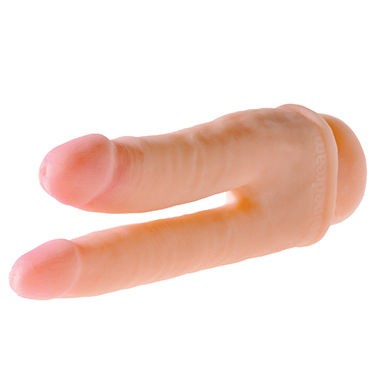 Pipedream King Cock Dual Density Double Penetrator, телесный