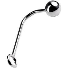 ToyFa Metal Анальный крюк с шаром 24 см, серебристый