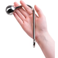 ToyFa Metal Анальный крюк с шаром 24 см, серебристый