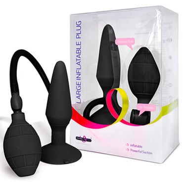 Seven Creations Small Inflatable Butt Plug, черная