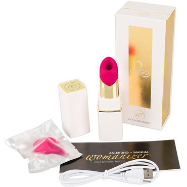 Womanizer 2GO, слоновая кость с золотым