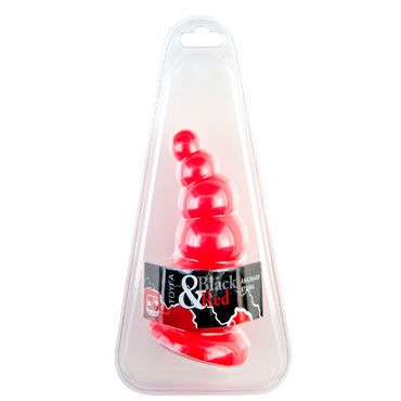 ToyFa Black&Red Анальная втулка, красная