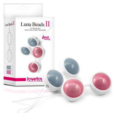 LoveToy Luna Beads II, розовые