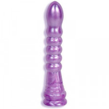 Doc Johnson Radiant Gems Ringed Dong, фиолетовый