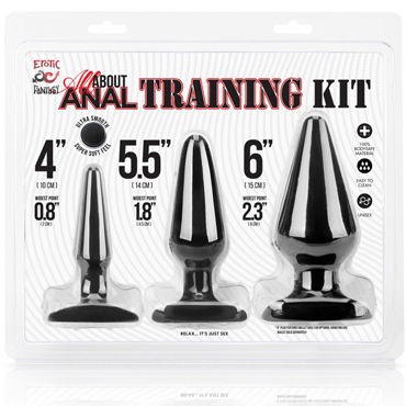 Erotic Fantasy All About Anal Training Kit, черный