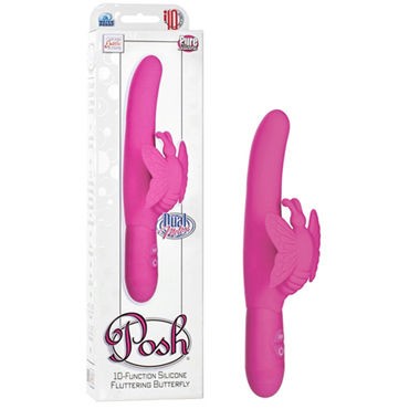 California Exotic Posh 10-Function Silicone Fluttering, розовый