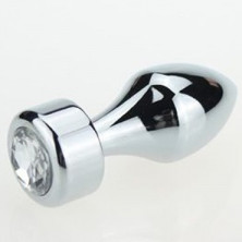 4sexdream Анальная ювелирка Пуля S, серебристый/прозрачный