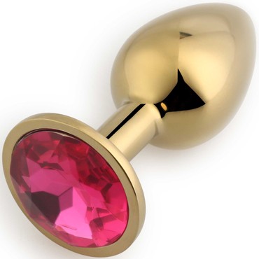 Play Secrets Rosebud Butt Plug Small, золотой/ярко-розовый