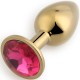 Play Secrets Rosebud Butt Plug Small, золотой/ярко-розовый