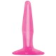 Pipedream Basix Rubber Works Mini Butt Plug, розовая
