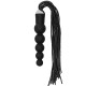 Ouch! Black Whip with Curved Silicone Dildo, черный