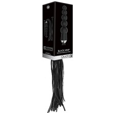 Ouch! Black Whip with Curved Silicone Dildo, черный