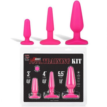 Erotic Fantasy All About Anal Training Kit, розовый