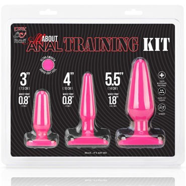 Erotic Fantasy All About Anal Training Kit, розовый