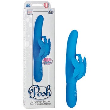 California Exotic Posh 10-Function Silicone Fluttering, бирюзовый