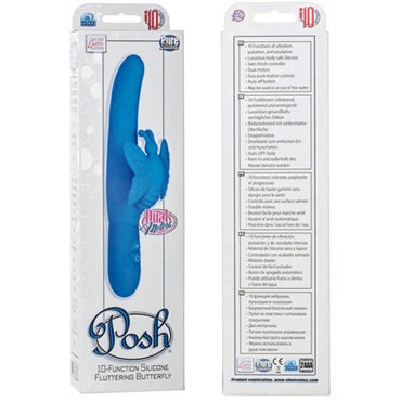 California Exotic Posh 10-Function Silicone Fluttering, бирюзовый