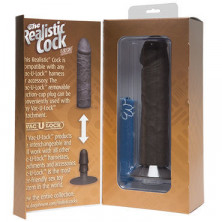 Doc Johnson Vac-U-Lock The Realistic Cock Without Balls 22 см, черный