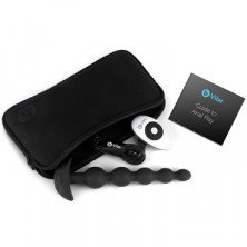 B-Vibe Cinco Anal Beads, черные