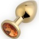Play Secrets Rosebud Butt Plug Medium, золотой/золотой