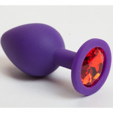 4sexdream Пробка силиконовая, фиолетовый/красный