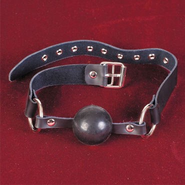 Toyfa-leather кляп, черный