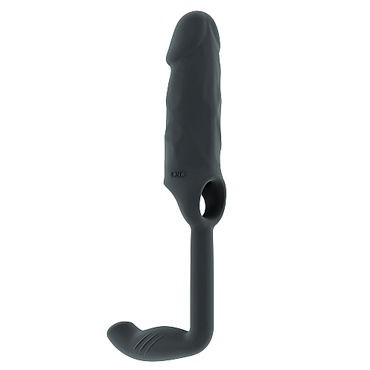 Shots Toys Sono Stretchy Penis Extension and Plug №38, серая