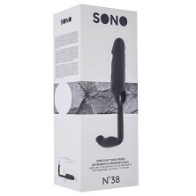 Shots Toys Sono Stretchy Penis Extension and Plug №38, серая