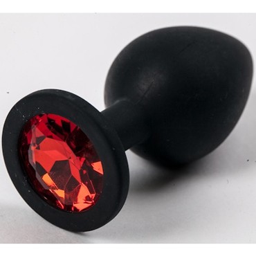 4sexdream Пробка силиконовая, черный/красный