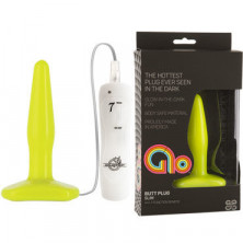 Doc Johnson GLO Vibrating Slim, желтая