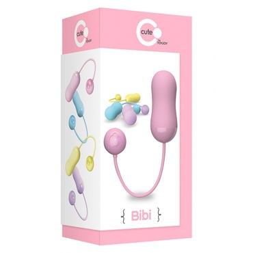 Toy Joy Bibi Remote Egg, розовое