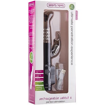 Shots Toys Rechargeable Rabbit, черный