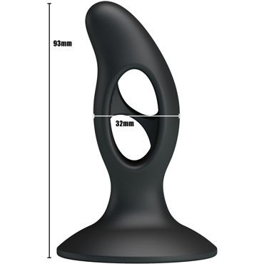 Baile Silicone Butt Plug, черная