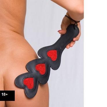 Toyfa-leather кожаная шлепалка черная