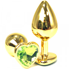 Vandersex Анальная пробка из металла S, золотой/светло-зеленый